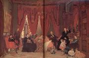Jonathan Eastman Johnson La famille Hatch oil painting